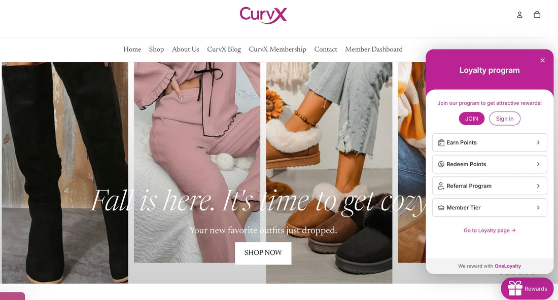 Curvx Loyalty Program: More style, More rewards, More You!