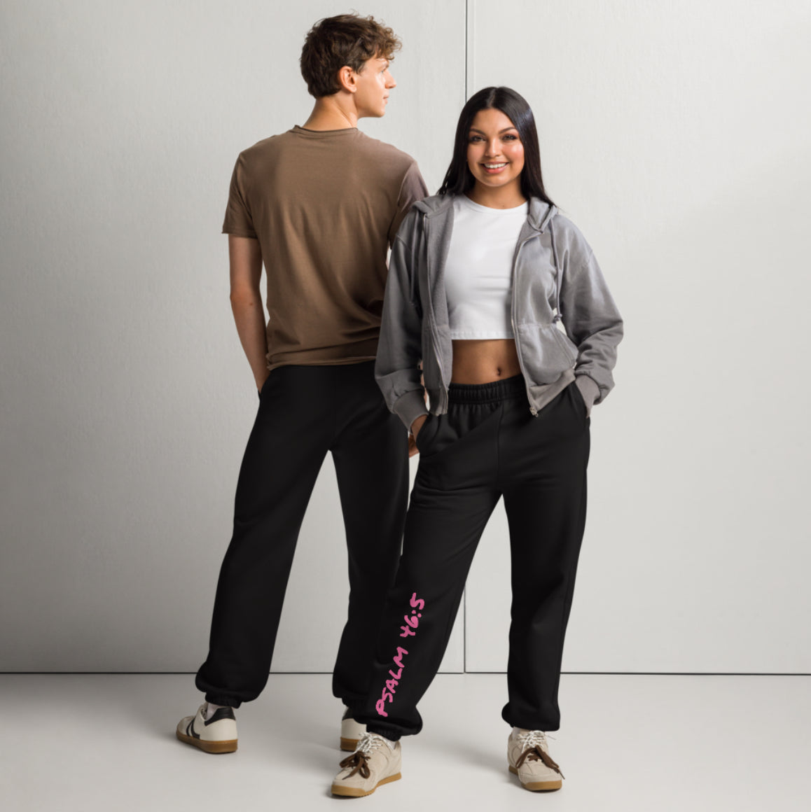 Psalm 46:5 CurvX Black Heavyweight Sweatpants
