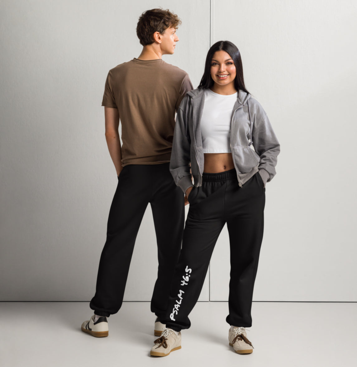 Psalm 46:5 CurvX Black Heavyweight Sweatpants